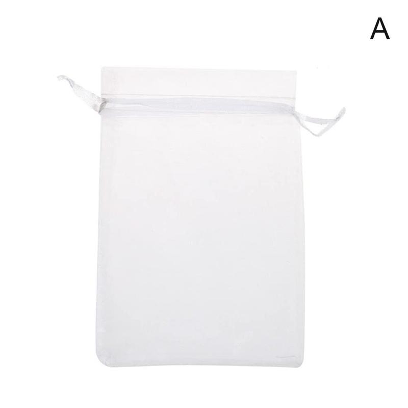 حقيبة هدايا ملونة بسحاب 79 سم، حقيبة شبكية من الأورجانزا، حقيبة حلوى زفاف، حقيبة تخزين من خيوط اللؤلؤ.